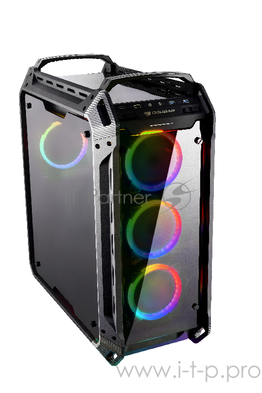 Корпус Cougar Panzer Evo RGB, без БП, Tempered Glass - All sides, чёрный, Full-Tower