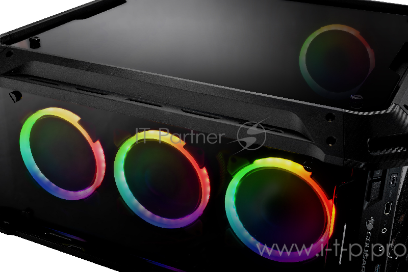 Корпус Cougar Panzer Evo RGB, без БП, Tempered Glass - All sides, чёрный, Full-Tower