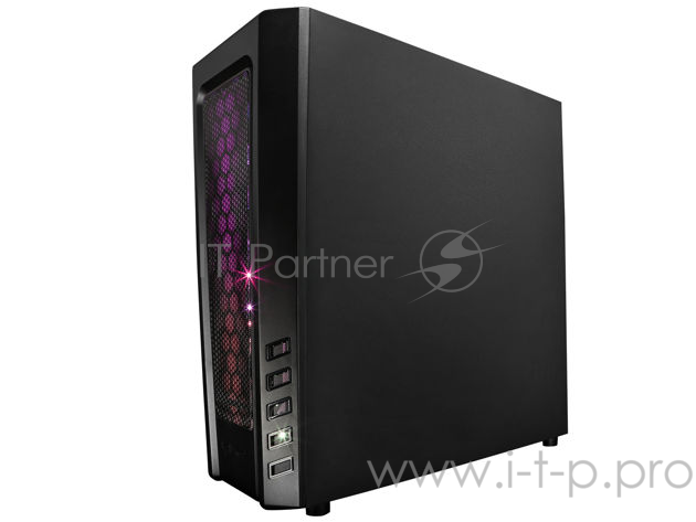 Корпус Raidmax ZETA RGB, без БП, Addressable RGB strip + Пульт ДУ, большое боковое окно из закалённого стекла, чёрный, ATX