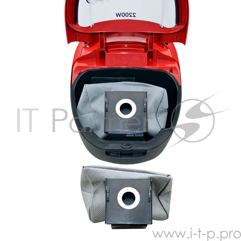 Пылесос Ginzzu VS451, 2200 Вт., циклонный фильтр, 2 в 1 можно использовать с мешком