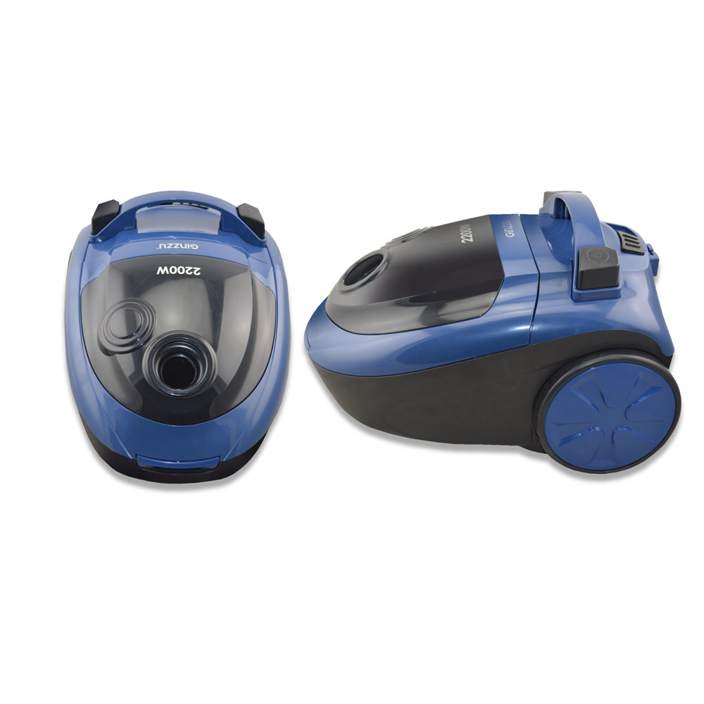 Пылесос Ginzzu VS452, 2200 Вт., циклонный фильтр, 2 в 1 можно использовать с мешком