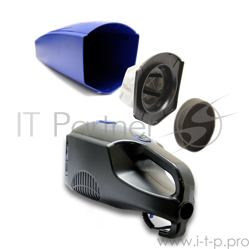 Пылесос вертикальный Ginzzu VS121, 1200 Вт., 2 в1, без мешка, синий