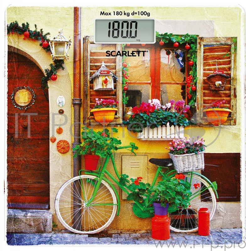 Весы напольные электронные Scarlett SC-BS33E030 макс.180кг рисунок