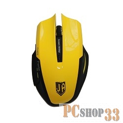 Клавиатуры, мыши Jet.A Comfort OM-U54G Yellow USB {Беспроводная мышь, 1200/1600/2000dpi, 5 кнопок}