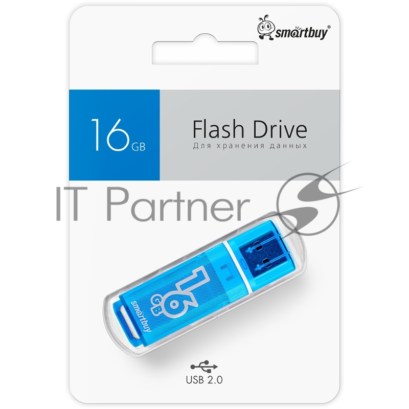 USB2.0 16Gb Smart Buy Glossy series Blue