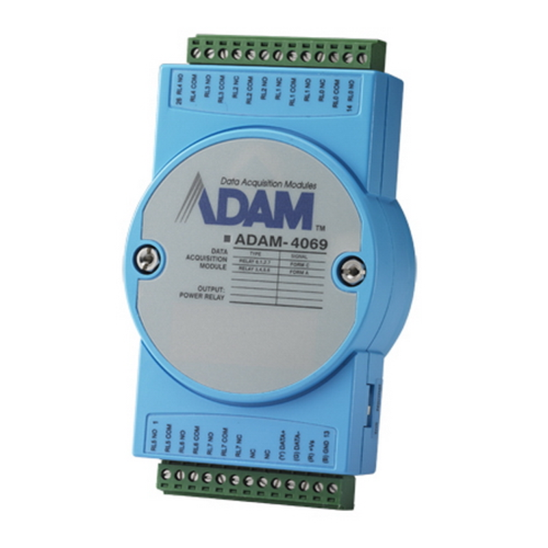 ADAM-4069-AE Модуль релейного вывода, 8 каналов, Power Relay Output Module with Modbus Advantech
