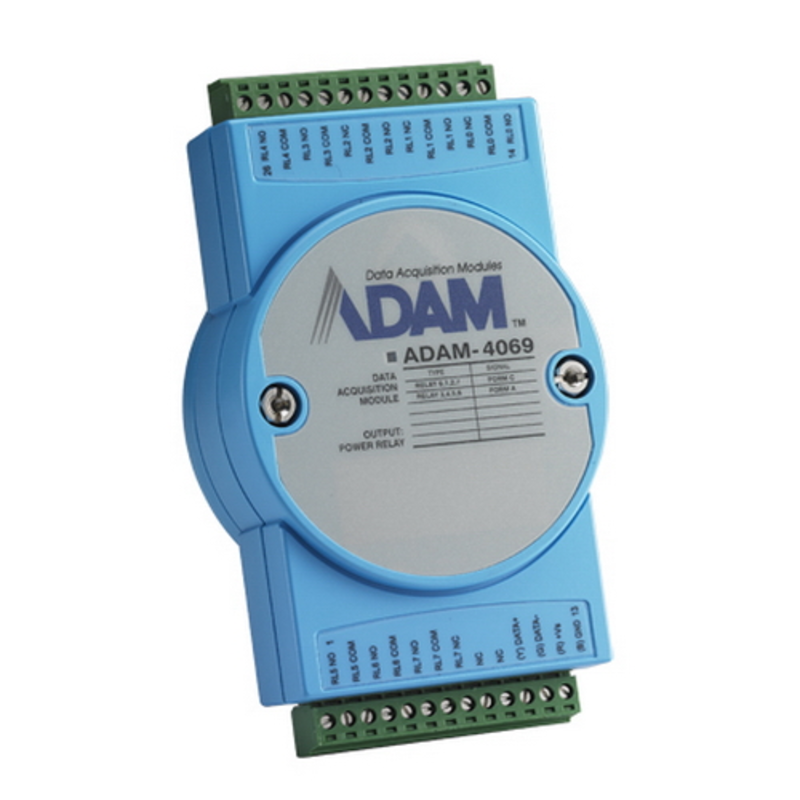 ADAM-4069-AE Модуль релейного вывода, 8 каналов, Power Relay Output Module with Modbus Advantech