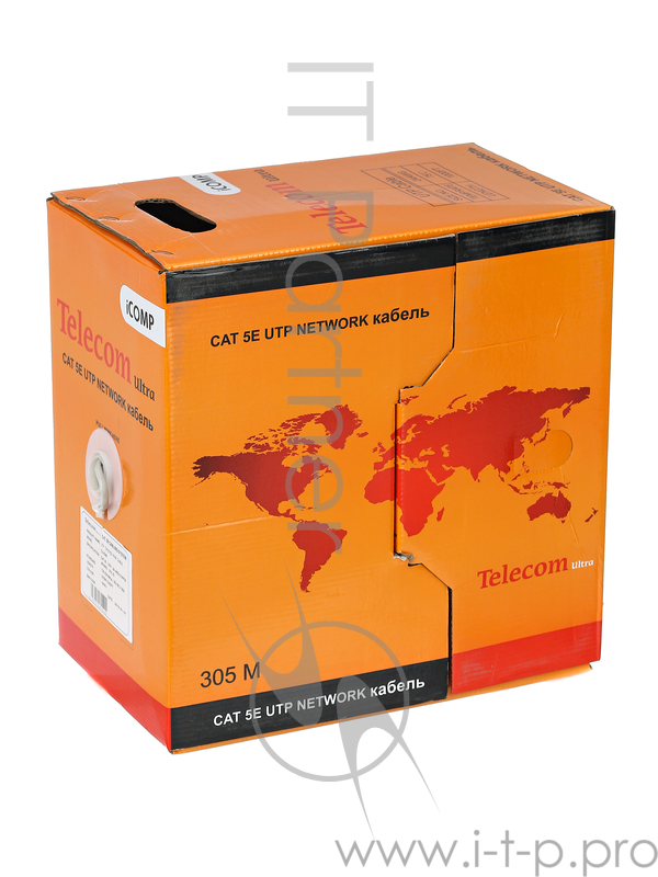 Кабель Telecom Ultra Base UTP 4 пары кат.5е медь (бухта 305м/1000FT) p/n: CU540