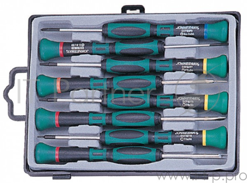 Набор отверток JONNESWAY D3750T18S 8 предметов, для точной механики