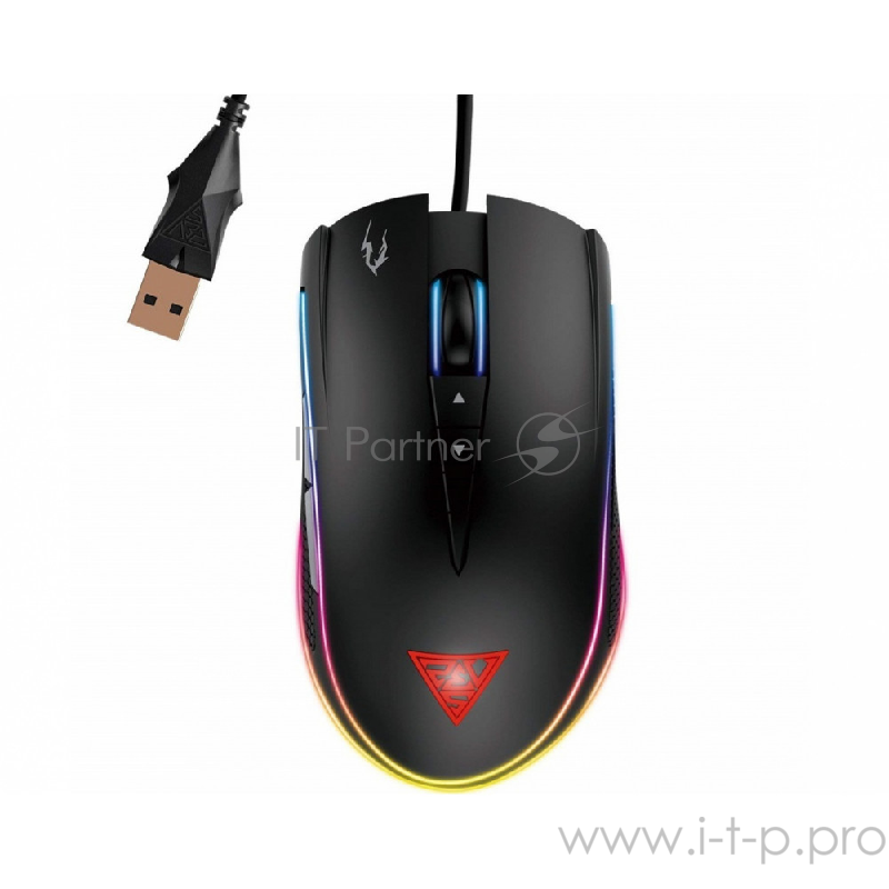 Игровая мышь Gamdias ZEUS Optical M1 (RGB подсветка, 7 кнопок, 7000 DPI, USB)