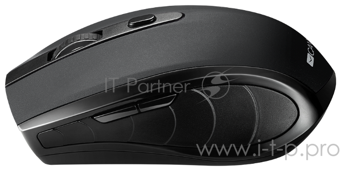 CANYON CNS-CMSW08B {2 in 1 Wireless optial mouse with 6 buttons, DPI 800/1200/1600, 2 mode(BT/ 2.4GHz), Black}