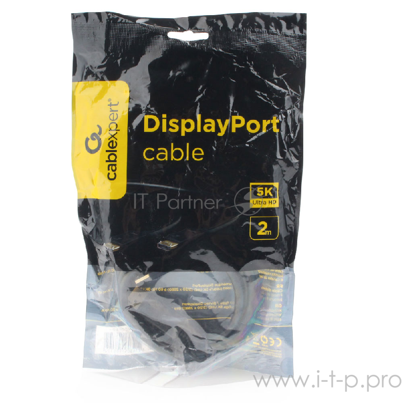 Кабель DisplayPort Cablexpert CC-DP3-2M, v1.3, 2м, 20M/20M, черный, экран, пакет