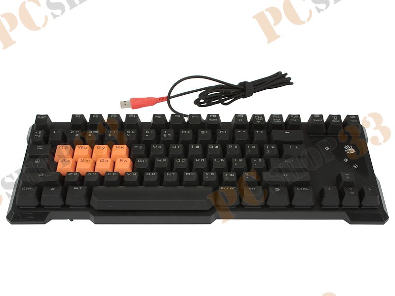 Клавиатура A4Tech Bloody B530, подсветка, черный (USB)