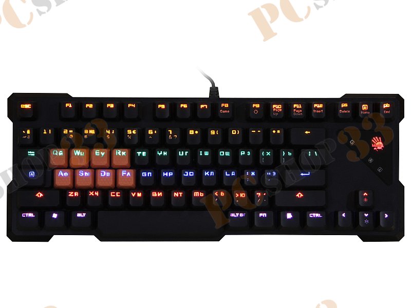 Клавиатура A4Tech Bloody B530, подсветка, черный (USB)