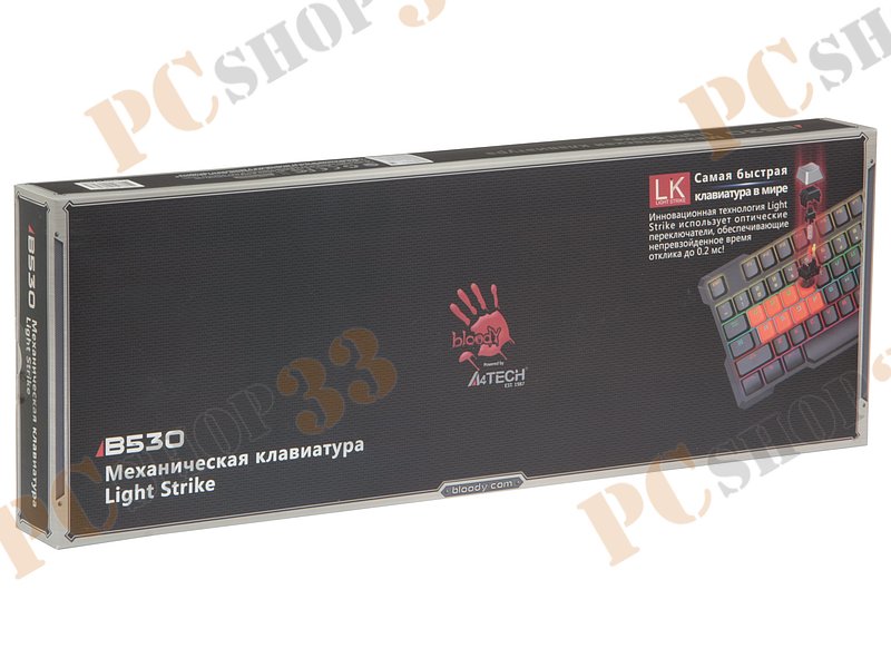 Клавиатура A4Tech Bloody B530, подсветка, черный (USB)