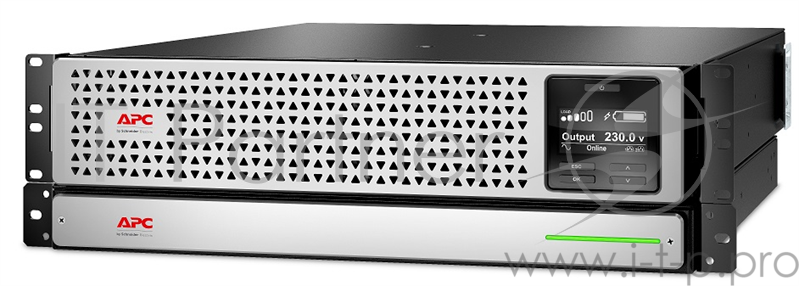 ИБП APC Smart-UPS SRT Li-Ion RM, 3000VA/2700W, On-line, Extended-run, Rack 3U, LCD, USB, SmartSlot, 5 year warranty, Pre-Inst. Web/SNMP