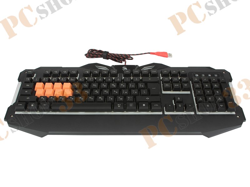 Клавиатура A4Tech Bloody B328, 103+1кн., подсветка, водостойкая, черный (USB)
