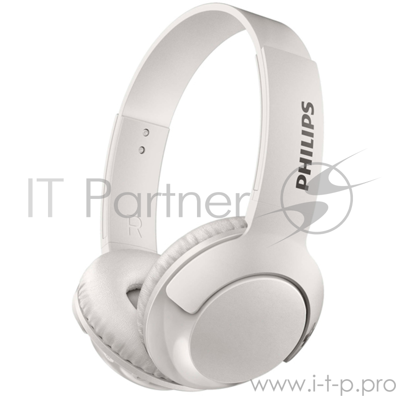 Наушники накладные Philips SHB3075WT белый беспроводные bluetooth (оголовье)