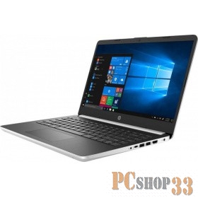 Ноутбук HP 14s-dq0000ur Pentium 4417U/4Gb/SSD128Gb/Intel HD Graphics/14/TN/HD (1366x768)/Windows 10/silver/WiFi/BT/Cam