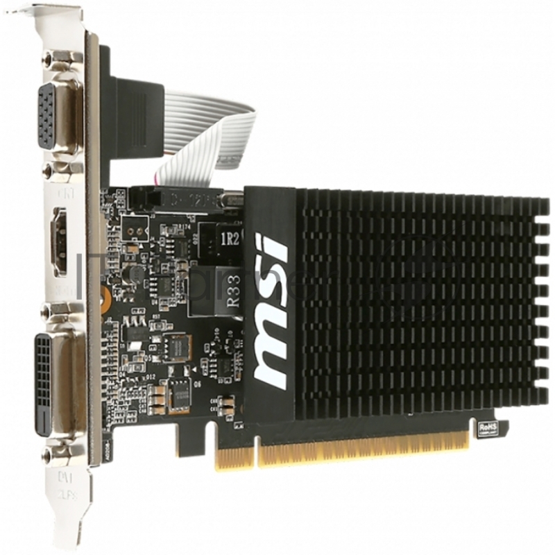Видеокарта MSI GT710 Silent LP 2Gb DDR3 64bit DVI-D, HDMI, VGA (GT 710 2GD3H LP) RTL