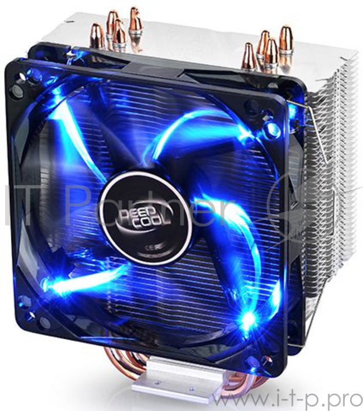 Устройство охлаждения(кулер) Deepcool GAMMAXX 400 BLUE BASIC Soc-FM2+/AM2+/AM3+/AM4/1150/11 4-pin 18-30dB Al+Cu 130W 640gr LED Ret