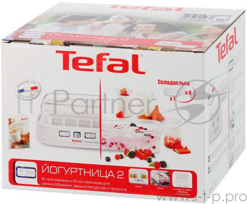 Йогуртница Tefal YG500132 30Вт 8б. 125мл упр.:механич. белый
