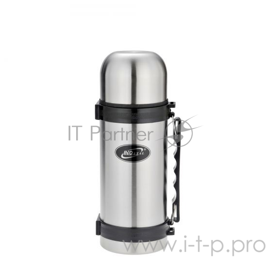 Термос BIOSTAL NY1200-2, 1.2 л, узкое горло, нерж., крышка-чашка,пласт. ручка, пробка с кнопкой (в уп. 12 шт)