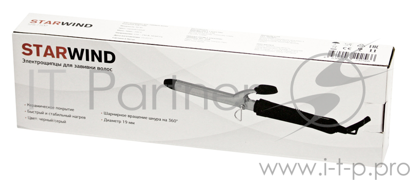 Щипцы Starwind SHE7500 25Вт макс.темп.:200С покрытие:керамическое черный