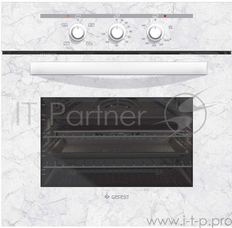 Духовой шкаф газовый GEFEST ДГЭ 621-01 К52 белый