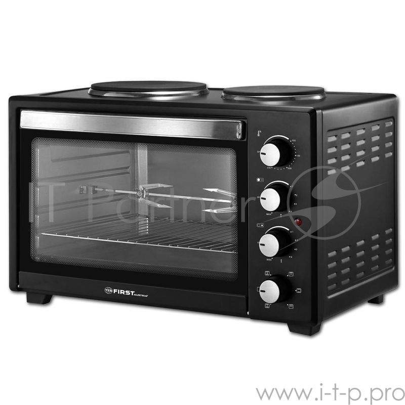 Духовка электрическая FIRST FA-5045-4 Black электропечь 3200 вт: 45л black 5045-4
