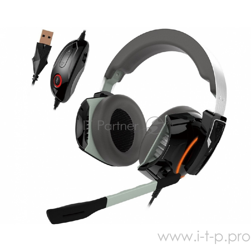 Gamdias Hephaestus P1 Игровая гарнитура (7.1, вибрация, 119 dB, 32 Ом, USB, ПУ, RGB подсветка)