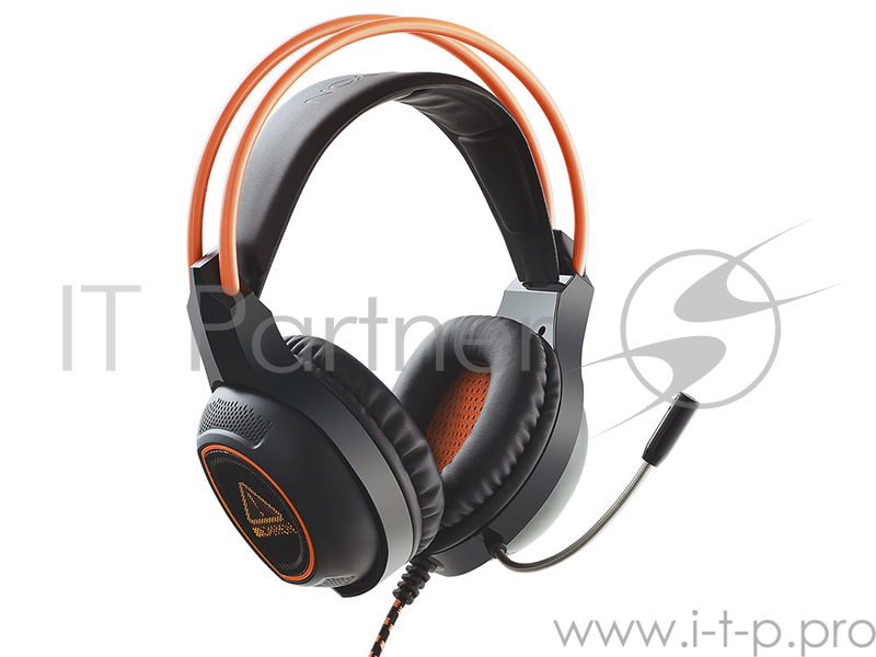 Гарнитура CANYON (Игровая ,звук 7.1,USB,регулятор громкости) чёрный-оранжевый (CND-SGHS7)