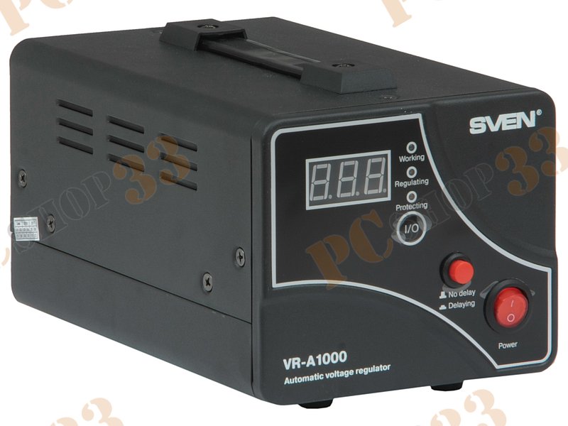 Стабилизатор напряжения Sven VR-A1000, черный