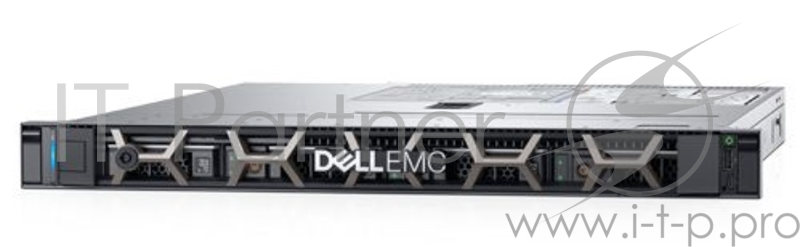 Сервер DELL PowerEdge R340 1U/ 4LFF/ 1xE-2124 (4c, 3.3 GHz, 71`W)/ 1x8GB UDIMM ECC/ PERC SoftWare/ 1x1 TB SATA/ 2xGE/ 1x350W/ iDRAC9 Exp/ DVDRW/ Bezel / Static Rails/ noCMA/ 3YBWNBD