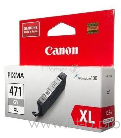 Расходные материалы Canon CLI-471XLGY 0350C001 Картридж для PIXMA MG5740/MG6840/MG7740, серый