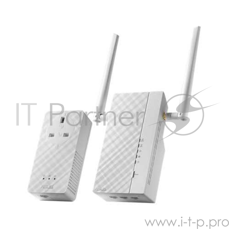 Сетевое оборудование Asus Asus PL-AC56 KIT Powerline-комплект стандарта HomePlug AV2 с поддержкой Wi-Fi 802.11ac