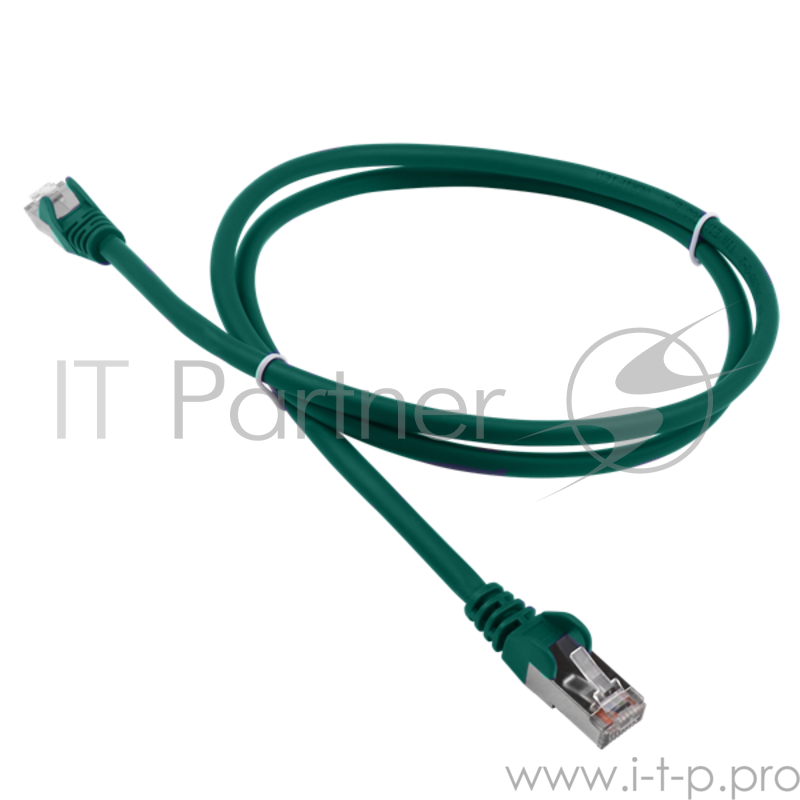 Патч-корд LANMASTER LSZH FTP кат.5e, 1.0 м, зеленый