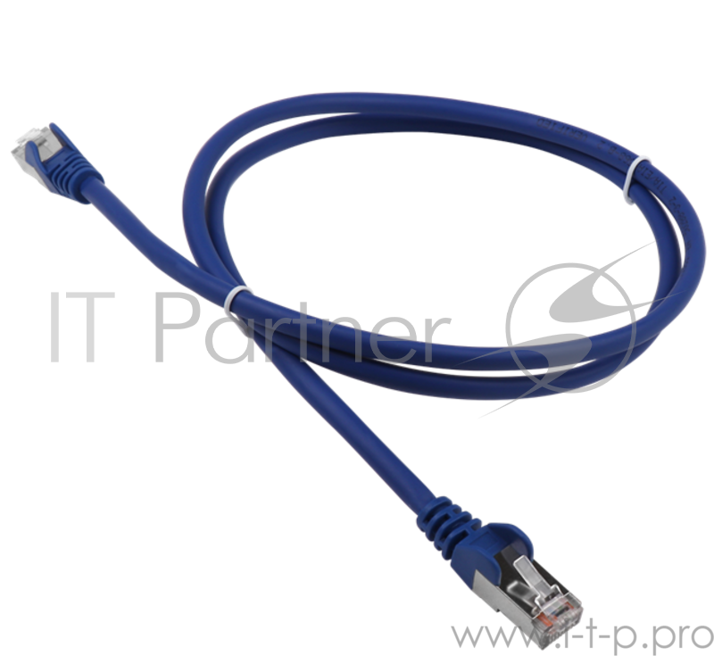 Патч-корд LANMASTER LSZH FTP кат.5e, 0.5 м, синий