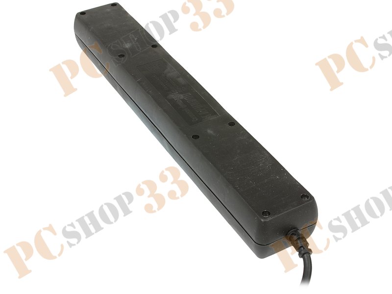 Сетевой фильтр на 6 розеток Гарнизон EHB-15, черный (5.0м)