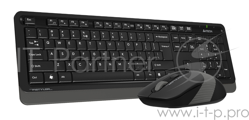 Клавиатура + мышь A4 Fstyler FG1010 клав:черный/серый мышь:черный/серый USB беспроводная Multimedia
