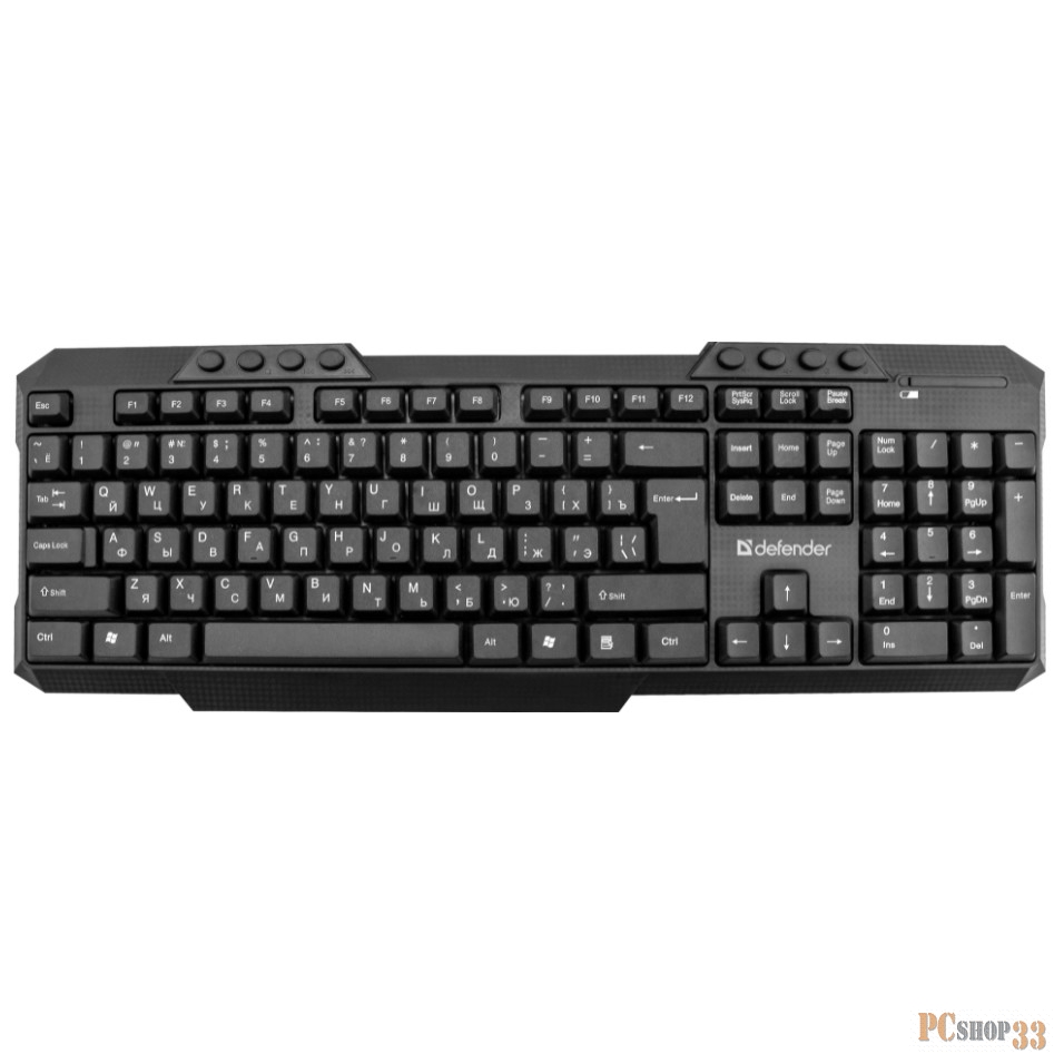 Беспроводная клавиатура/мышь JAKARTA C-805 RU BLACK 45805 DEFENDER