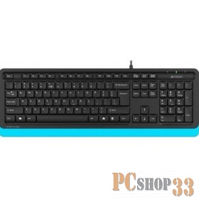 Клавиатура A4 Fstyler FK10 черный/синий USB Multimedia