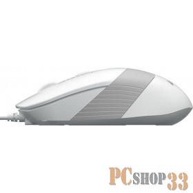 Мышь A4 Fstyler FM10 белый/серый оптическая (1600dpi) USB (3but)