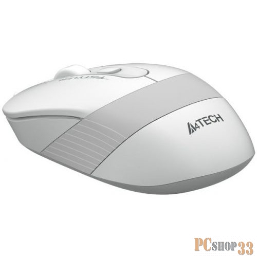 Мышь A4 Fstyler FG10 белый/серый оптическая (2000dpi) беспроводная USB (3but)
