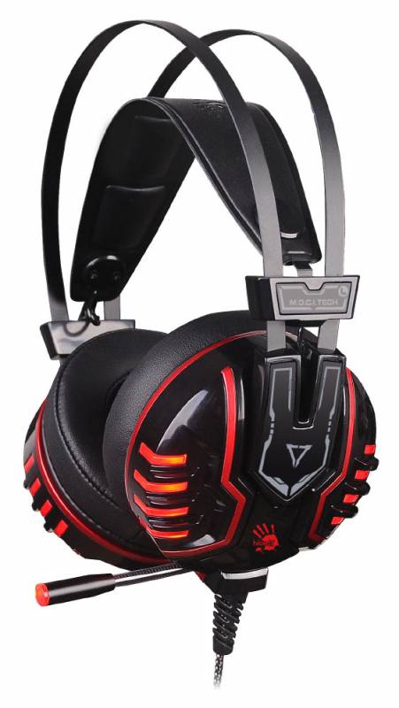 Наушники с микрофоном A4 Bloody M615 черный 2.2м мониторы оголовье (M615 B/R)