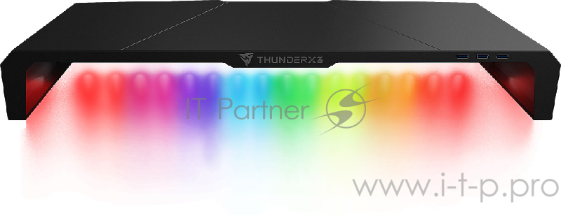 ThunderX3 AS5 подставка для монитора (60 х 24 х 8 см, RGB подсветка, 3 x USB3.0, металл, ПДУ)