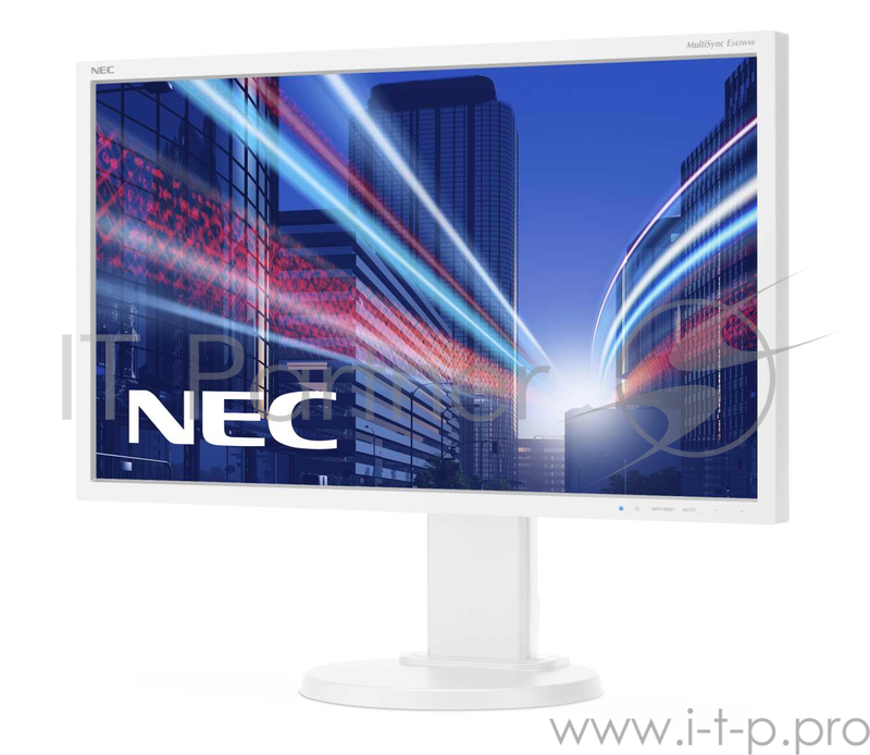 Монитор NEC 24 MultiSync E243WMI White/Silver-White {1920x1080, 250, 1000:1, 5ms, 178/178, DP, DVI, D-Sub}