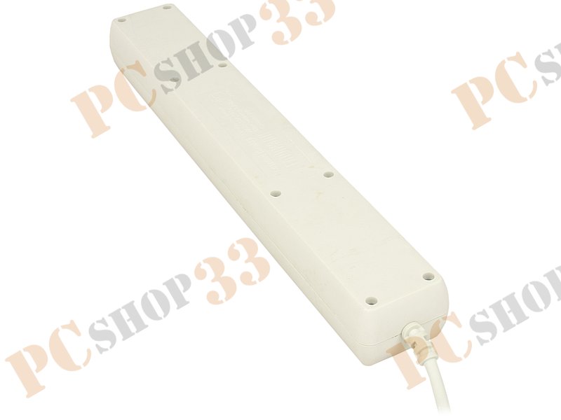 Сетевой фильтр на 6 розеток Гарнизон EHW-15, белый (5.0м)