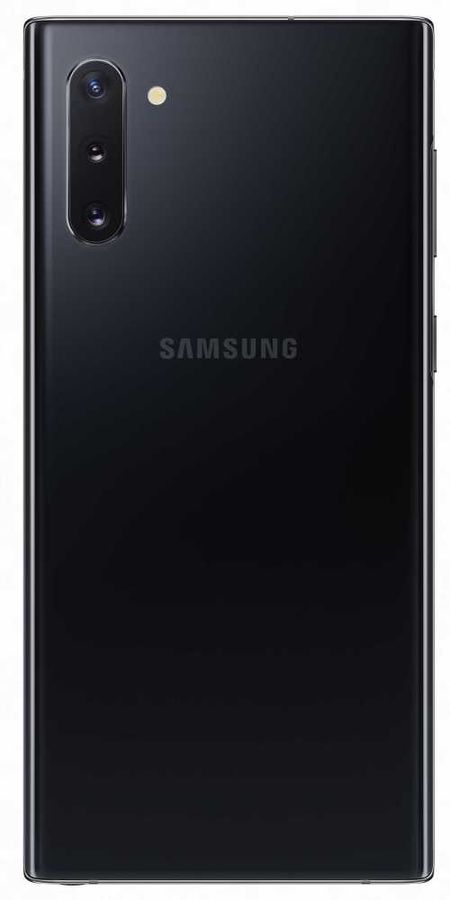Смартфон Samsung SM-N970F Galaxy Note 10 256Gb 8Gb черный моноблок 3G 4G 2Sim 6.3 1080x2280 Android 9.0 16Mpix 802.11 a/b/g/n/ac/ax NFC GPS GSM900/18