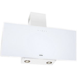 Вытяжки ELICA SHIRE WH/A/90 NO PLUG / Наклонная, 90см, 1200 м3, сенсорное управление, белое стекло